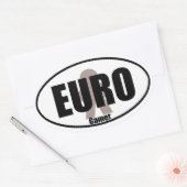 Sticker Ovale Euro Gamer Funny Meeple Tabletop Style Decal (Enveloppe)