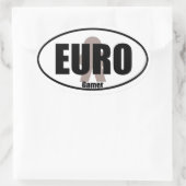 Sticker Ovale Euro Gamer Funny Meeple Tabletop Style Decal (Sac)