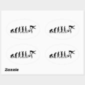 Sticker Ovale Evolution BMX (Feuille)