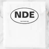 Sticker Ovale Expérience proche de la mort (Sac)