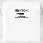 Sticker Ovale Expression Botox (Sac)