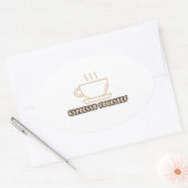 Sticker Ovale exprimez votre espresso (Enveloppe)