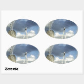 Sticker Ovale Eye de Londres (Feuille)