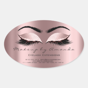 Sticker Ovale Eyelash Extension maquillage Artiste Beauté Prince