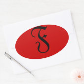 STICKER OVALE F (Enveloppe)