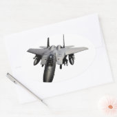 Sticker Ovale F-15 Aigle (Enveloppe)