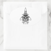 Sticker Ovale F-4 Fantôme (Sac)