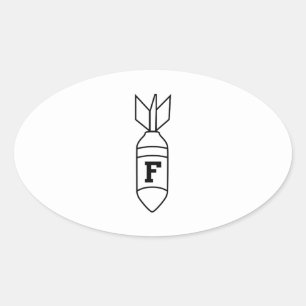 Sticker Ovale F Bombe
