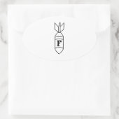 Sticker Ovale F Bombe (Sac)