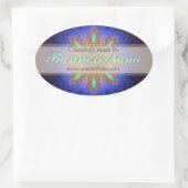 Sticker Ovale Fabriqué de façon créative par Fractal Art Étiquet (Sac)