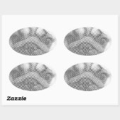 Sticker Ovale Face carlin (Feuille)