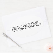 STICKER OVALE FANGIRL (Enveloppe)