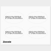 STICKER OVALE FANGIRL (Feuille)
