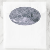 Sticker Ovale Faon endormi (Sac)