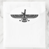 Sticker Ovale Faravahar (Sac)