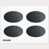 Sticker Ovale Faux Leather (Feuille)