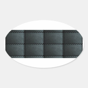 Sticker Ovale Faux Leather