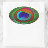 Sticker Ovale Feather Vibrant Copper (Sac)