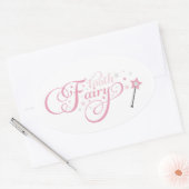 Sticker Ovale Fée de dents (Enveloppe)