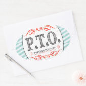 Sticker Ovale Félicitations amusantes pour faire semblant d'être (Enveloppe)