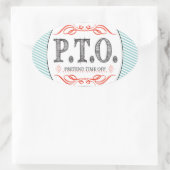 Sticker Ovale Félicitations amusantes pour faire semblant d'être (Sac)