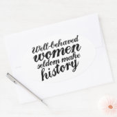 Sticker Ovale Femmes bien conduites (Enveloppe)