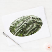 Sticker Ovale Fern Fronds II Dark Green Nature (Enveloppe)