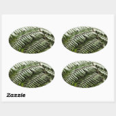 Sticker Ovale Fern Fronds II Dark Green Nature (Feuille)