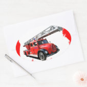 Sticker Ovale Feuerwehr (Enveloppe)