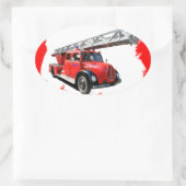 Sticker Ovale Feuerwehr (Sac)