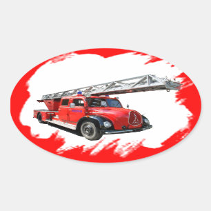 Sticker Ovale Feuerwehr