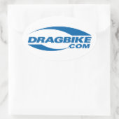 Sticker Ovale Feuille de vignette (Sac)