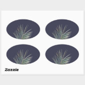 Sticker Ovale Feuille verte pâle (Feuille)