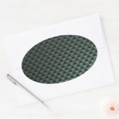 Sticker Ovale Fibre de carbone (Enveloppe)