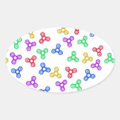 Sticker Ovale Fidget Spinners (Devant)