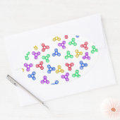 Sticker Ovale Fidget Spinners (Enveloppe)