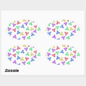Sticker Ovale Fidget Spinners (Feuille)