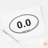 Sticker Ovale Fier Non-coureur (Enveloppe)