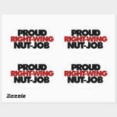 Sticker Ovale Fier travail d'écrou d'aile droite (Feuille)