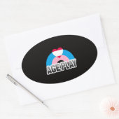 Sticker Ovale Fierté de jeu d'âge (Enveloppe)