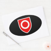 Sticker Ovale Fierté de propriété (Enveloppe)