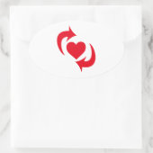 Sticker Ovale Fierté de Switch (Sac)