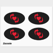 Sticker Ovale Fierté de Switch (Feuille)