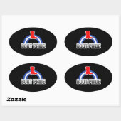 Sticker Ovale Fierté des bottes (Feuille)