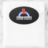 Sticker Ovale Fierté des bottes (Sac)