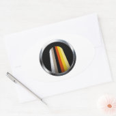 Sticker Ovale Fierté des Cheveux Longs (Enveloppe)