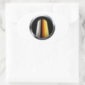 Sticker Ovale Fierté des Cheveux Longs (Sac)