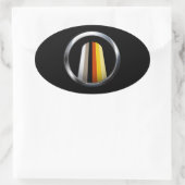Sticker Ovale Fierté des Cheveux Longs (Sac)