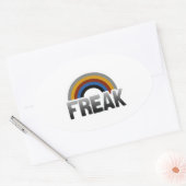 Sticker Ovale Fierté des marginals (Enveloppe)
