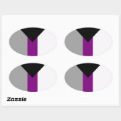 STICKER OVALE FIERTÉ DÉSISEXUELLE (Feuille)